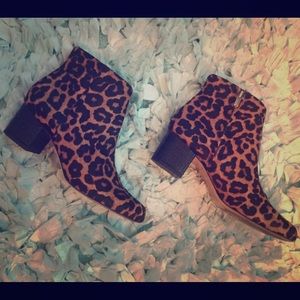 Sam Edelman leopard boots